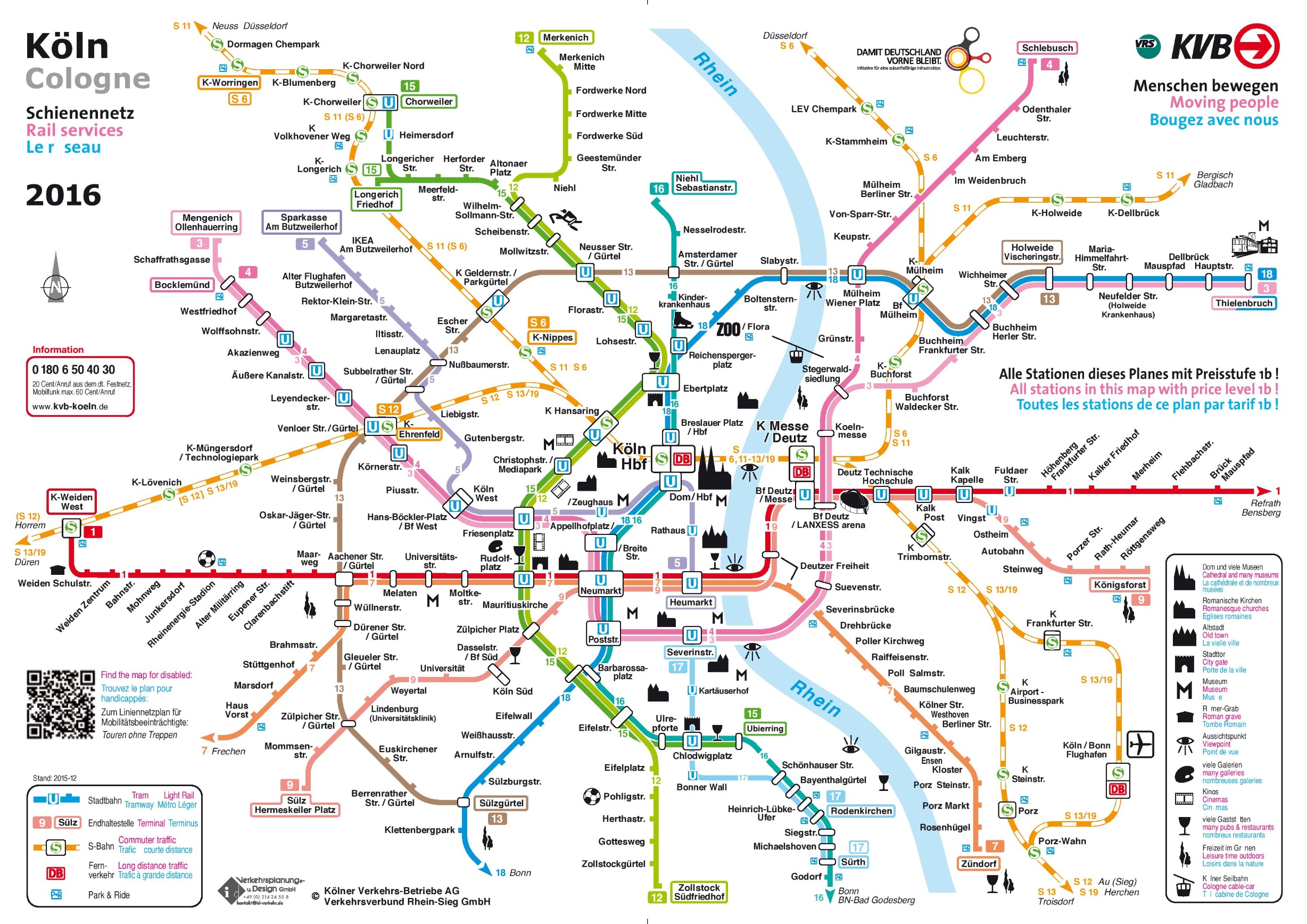 Plano de Metro de Colonia - Alemania